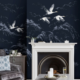 Laura Ashley Animalia Midnight Mural - thumbnail 1
