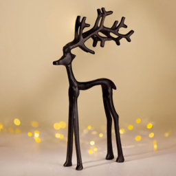 Marco Paul Black Reindeer Christmas Decoration - thumbnail 2