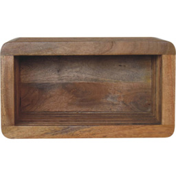 Artisan Furniture Soba Beige Solid Wood Wall-Mounted Bedside Table - thumbnail 2
