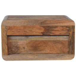Artisan Furniture Soba Beige Solid Wood Wall-Mounted Bedside Table - thumbnail 4