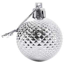 Living and Home Silver Christmas Bauble 36 Pack - thumbnail 3