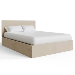 GFW Natural Double Velvet End Lift Ottoman Bed - thumbnail 3