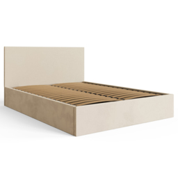GFW Natural Double Velvet End Lift Ottoman Bed - thumbnail 4