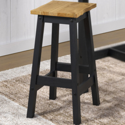 Core Products Corona Black High Breakfast Stool Set of 2 - thumbnail 1