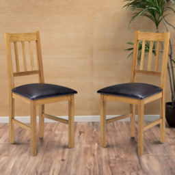 Julian Bowen Coxmoor Set of 2 Oak Chair