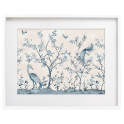 Laura Ashley Tregaron Garden White Frame Wall Art 50 x 70cm