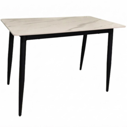 FWStyle Nova Esme 4 Seater Sintered Stone Dining Set Cream and Light Brown - thumbnail 4