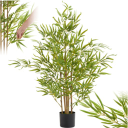 tectake Artificial Bamboo Plant in Pot 120cm - thumbnail 2