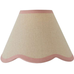 ValueLights Florie Mini Scallop Pink Trim Shade