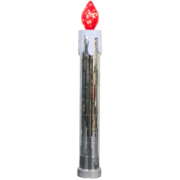 Jingle Bell Boogie Silver Disco LED Candle Christmas Decoration - thumbnail 3