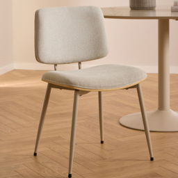 Florence Owen Beige Apia Fabric Dining Chair 2 Pack