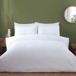 White Double Kingsbridge Duvet Set - thumbnail 1
