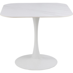 Florence Malta Ceramic Round Dining Table White - thumbnail 4