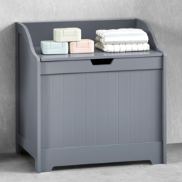 BATH VIDA Priano Grey Wooden Bathroom Laundry Cabinet