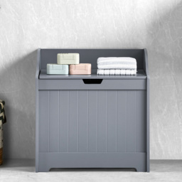 Bath Vida Priano Grey Wooden Bathroom Laundry Cabinet - thumbnail 3