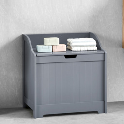 Bath Vida Priano Grey Wooden Bathroom Laundry Cabinet - thumbnail 4
