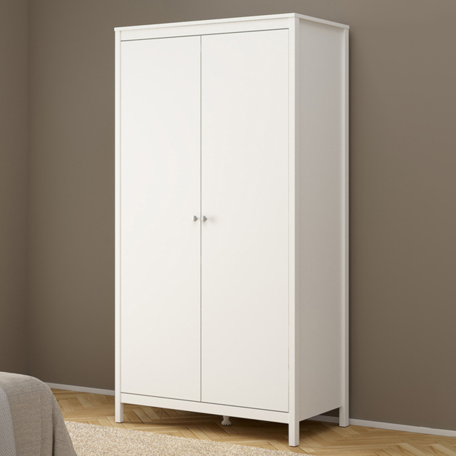 Florence Madrid 2 Door White Wardrobe - image 1
