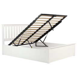 Phoenix King Size White Ottoman Bed - thumbnail 3