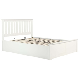 Phoenix King Size White Ottoman Bed - thumbnail 2
