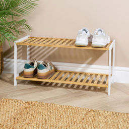 2 Tier Bamboo Shoe Rack - thumbnail 3