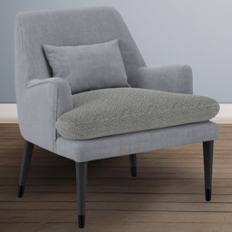 Montana Soft Grey Linen Blend Accent Chair