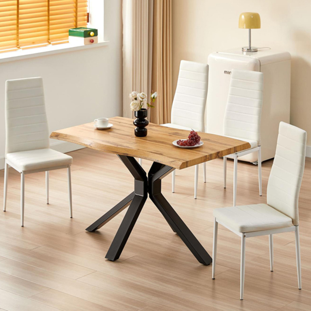 Kosy Koala 4 Seater Wooden Dining Set White - image 1