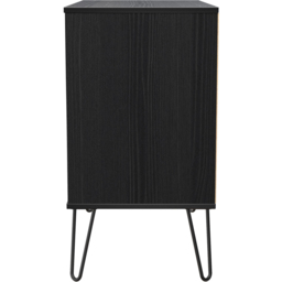 Crowndale Harlequin 3 Drawer Black Ash Chest of Drawers Ready Assembled - thumbnail 4