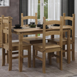 Core Products Corona 4 Seater Dining Set Antique Pine