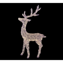 3 in 1 Acrylic LED Reindeer 3D Outdoor Christmas Light Decoration - 130cm - thumbnail 3