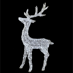 3 in 1 Acrylic LED Reindeer 3D Outdoor Christmas Light Decoration - 130cm - thumbnail 2