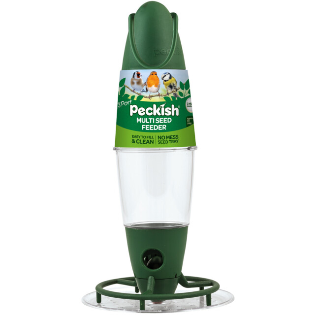 Peckish 3 Port Green Multi Seed Feeder