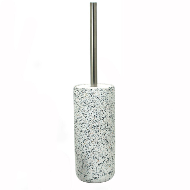 Bathstore Terrazzo White Flecks Toilet Brush Holder