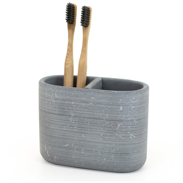 Bathstore Granite Toothbrush Holder Grey