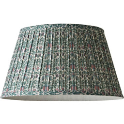 ValueLights Abel Floral Pleated Tapered Lamp Shade Large