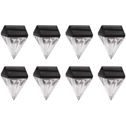 Solar Diamond Wall Lights - Black - thumbnail 1