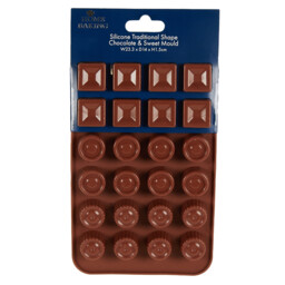 Home Baking Brown Traditional Shape Chocolate Silicone Mould