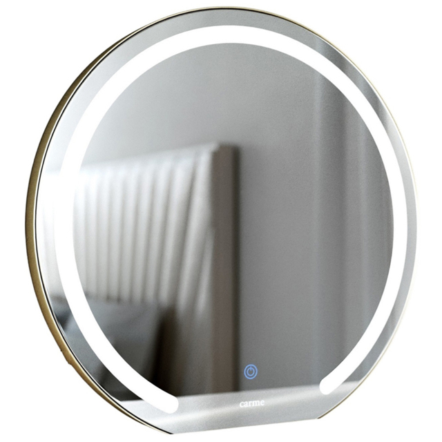CARME Home Maisie Gold Frameless LED Touch Sensor Wall Mount Mirror - image 1