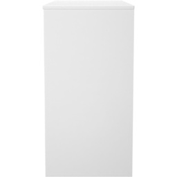 Crowndale Fluted 4 Drawer White Matt Vanity Dressing Table Ready Assembled - thumbnail 3