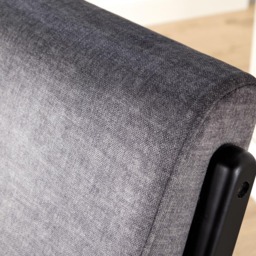 Home Source Cavera Graphite and Black Accent Chair - thumbnail 3