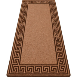 Smart Living Greekey Beige and Brown Gel Back Non-Slip Door Mat 40 x 60cm