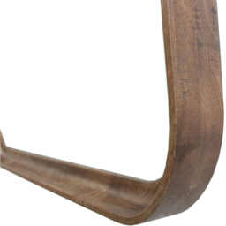 Curved Wooden Mirror Walnut - thumbnail 4