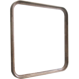 Curved Wooden Mirror Walnut - thumbnail 3