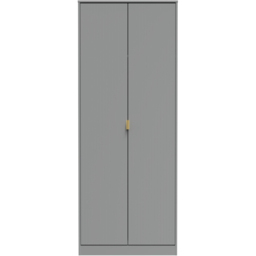 Crowndale 2 Door Dusk Grey Wardrobe Ready Assembled - thumbnail 3