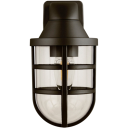 Lighting Collection IP44 Mariner Black Outdoor Wall Light
