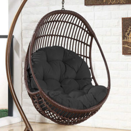 Living and Home Egg Chair Black Seat Cushions - thumbnail 4