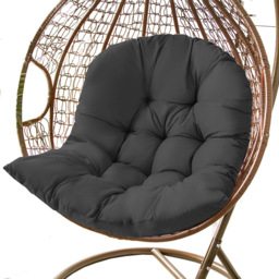 Living and Home Egg Chair Black Seat Cushions - thumbnail 3
