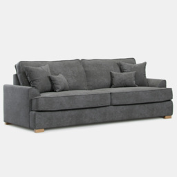Alba City 4 Seater Steel Fabric Sofa - thumbnail 2