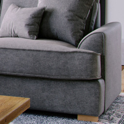 Alba City 4 Seater Steel Fabric Sofa - thumbnail 4