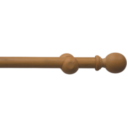 Caecus FX 200cm Wooden Natural Eyelet Curtain Pole
