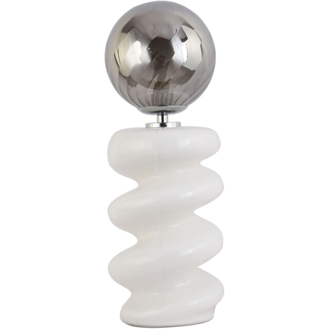 Penny White and Smoke Table Lamp White - image 1
